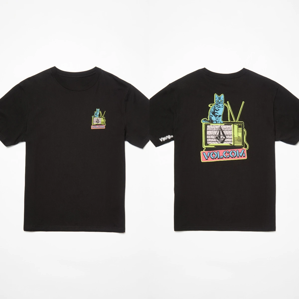 

Новинка лета 202, мужская футболка Volcom, классическая футболка Y2k, повседневный хлопковый высококачественный уличный мужской топ с короткими рукавами