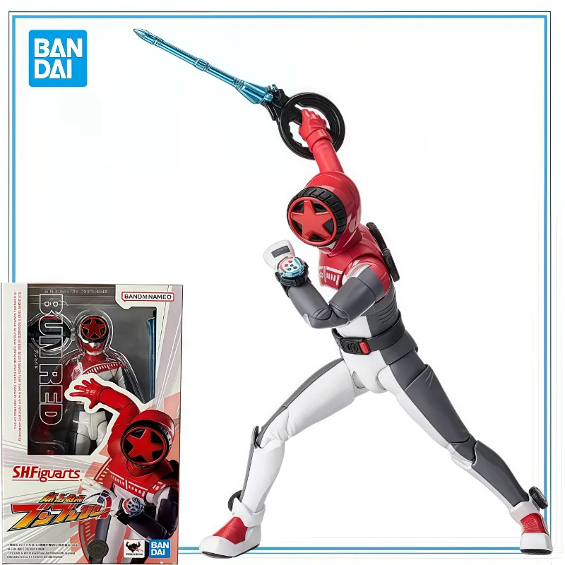 

BANDAI оригинал в наличии SHF Bakuage Sentai Boonboomge BUN RED аниме мультфильм гаражный комплект аниме фигурки модель Collectio игрушка