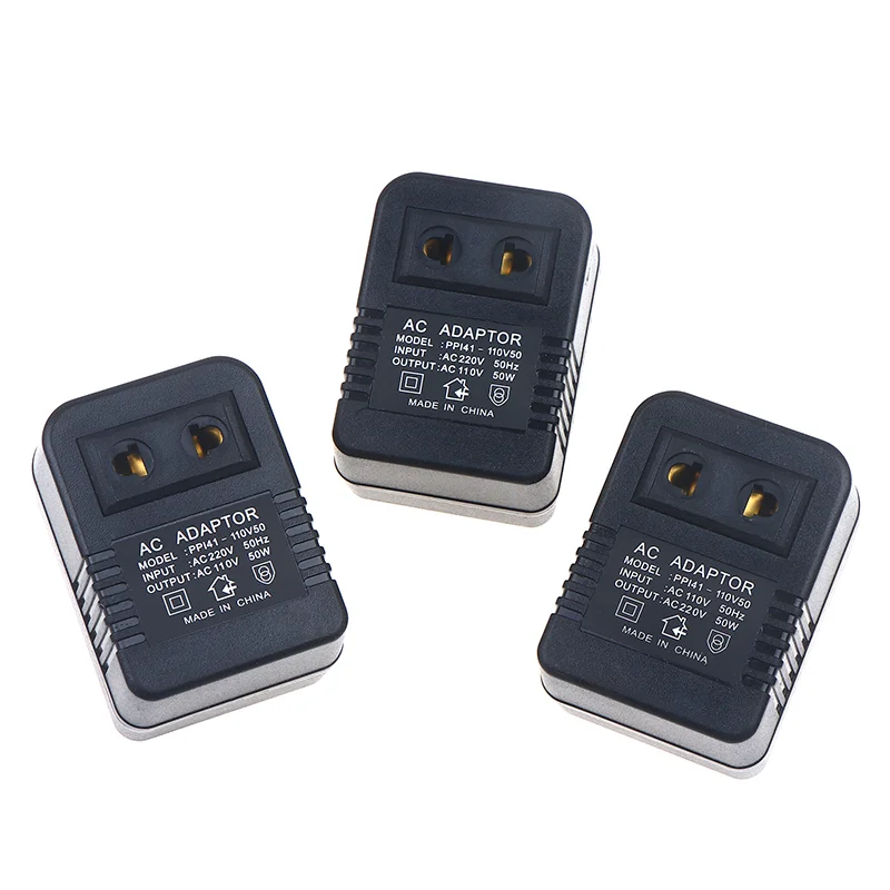 EU US Plug Step Down Transformer Travel Adapter AC220V To 110V Or 110 To 220V Converter 50W Voltage Converter Regulator