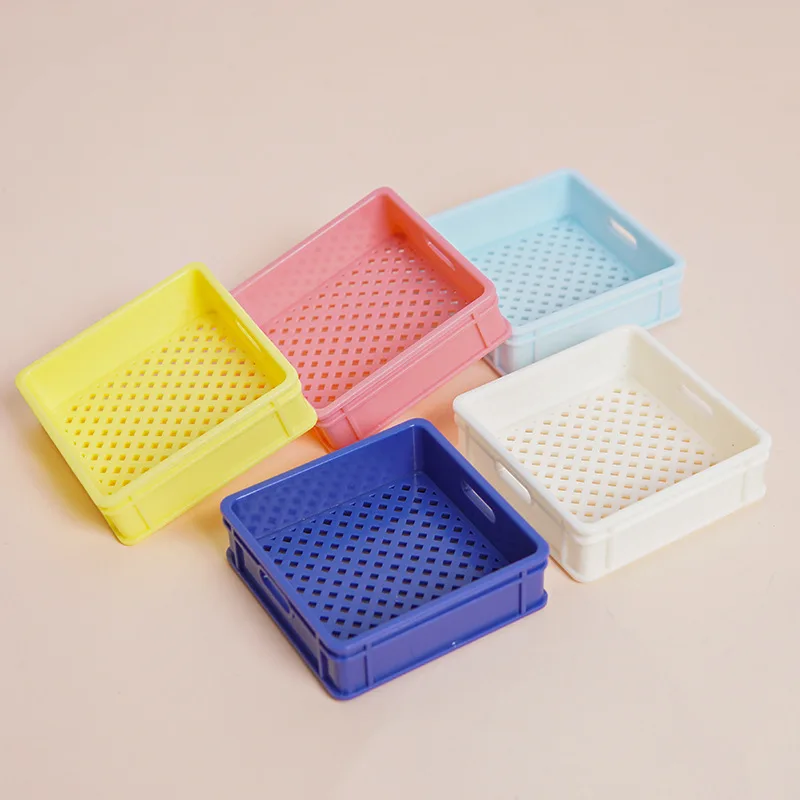 

Mini Small Basketvegetable Basket Props Dollhouse Supermarket Scene Food Play Miniatures Simulation Home Decor Decoration Gifts