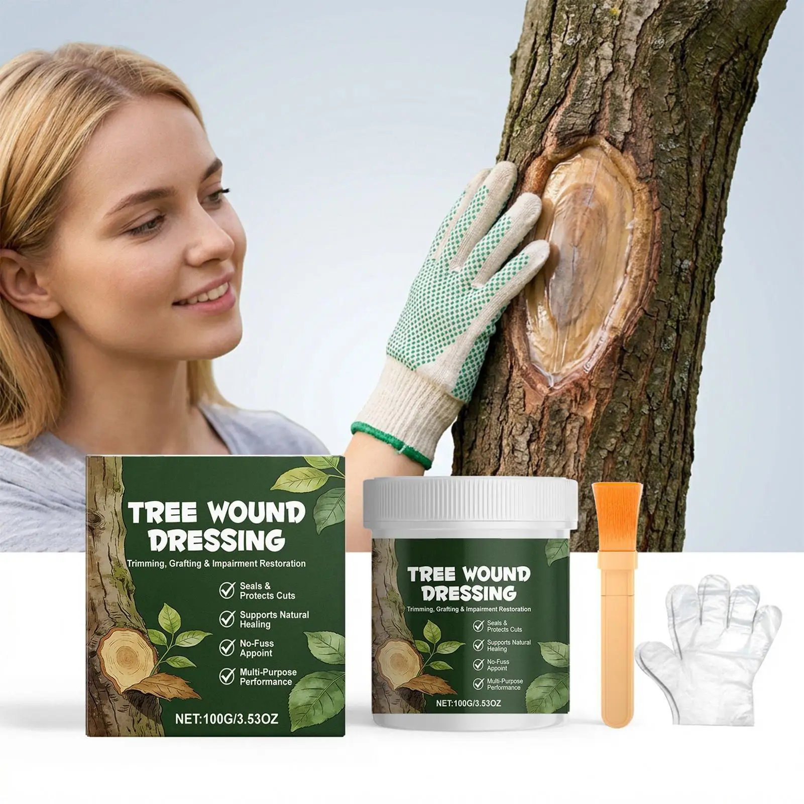 Long-Lasting Waterproof Dressing Cutting Pruning Tree Plant Sealer Tree Restoration Sealant For Agriculture Farming Orchard Home