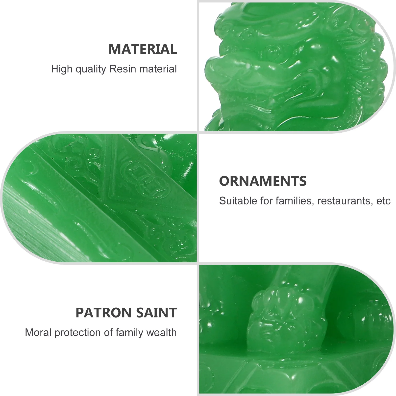 

2Pcs Creative Resin Lion Shape Desktop Decor Vivid Auspicious Design Perfect for Home Store Decoration Exquisite Craftsmanship