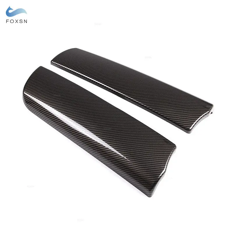 For BMW 7 Series F01 F02 2009 2010 2011 2012 2013 2014 2015 Car Center Control Armrest Box Cover Carbon Fiber Texture Trim