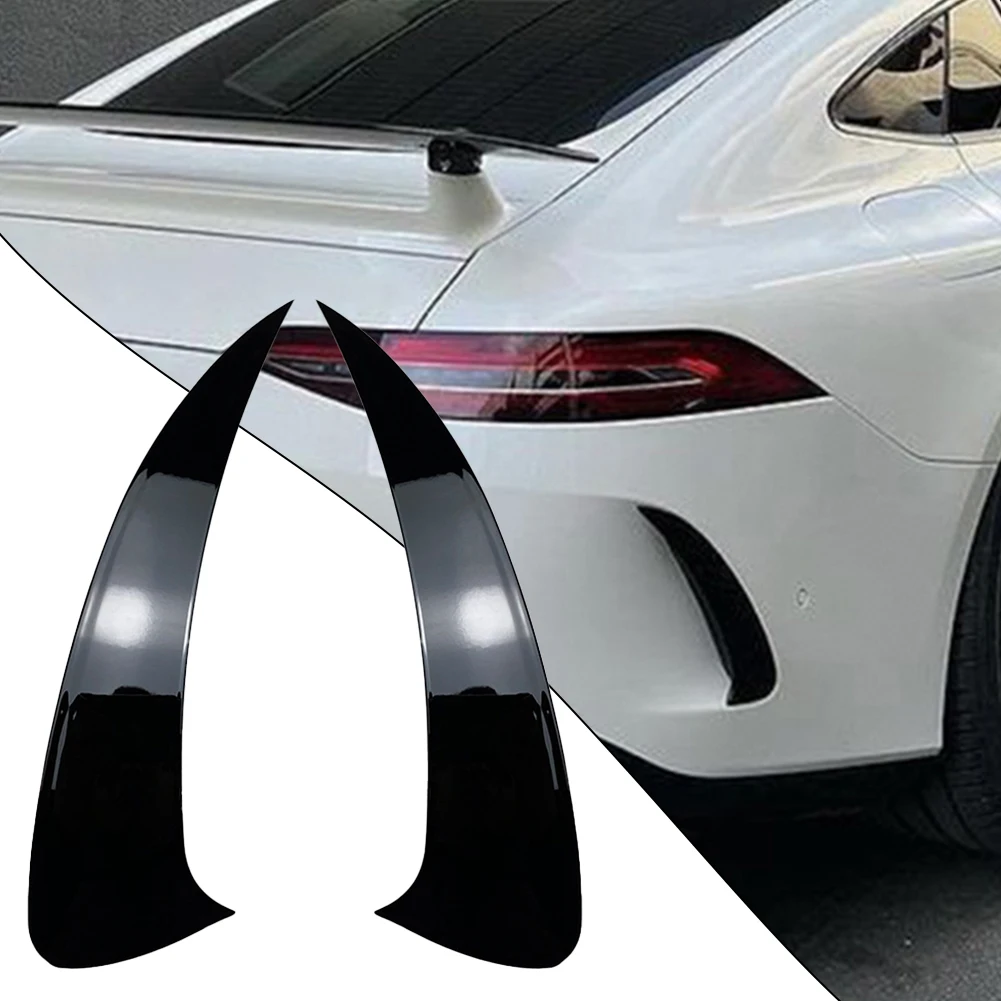 1Pair Rear Bumper Splitter Spoilers Canard For Benz For AMG GT GT50 GT63 2018+ Rear Bumper Spoiler Car Exterior Accessories