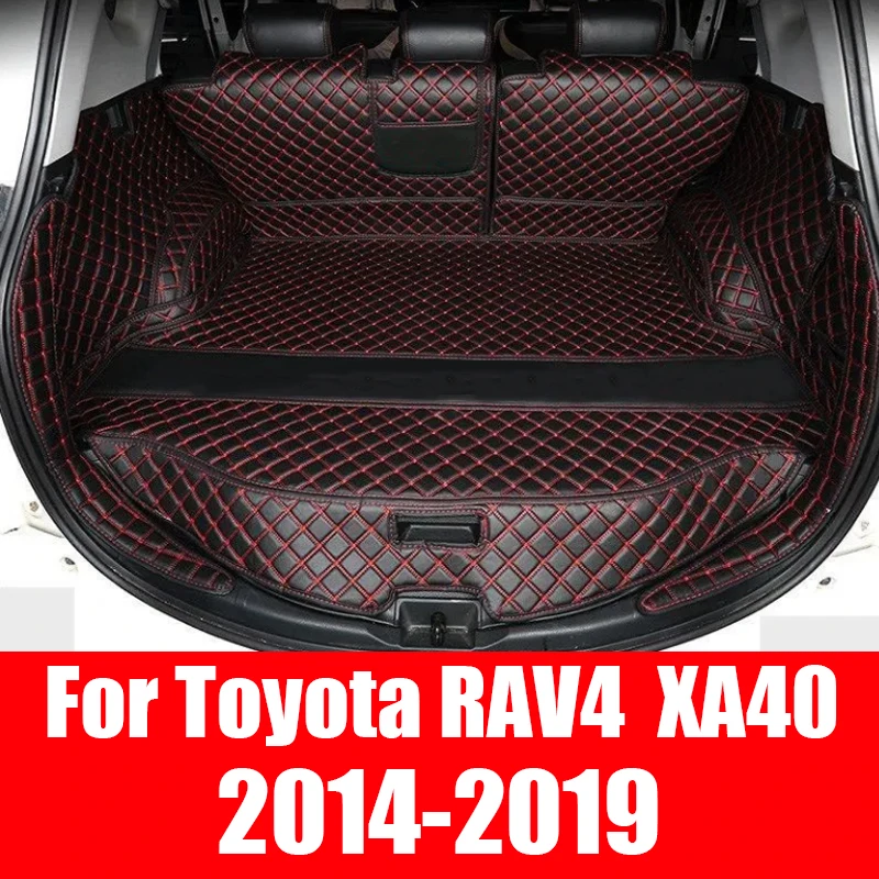 For RAV4 RAV 4 XA40 XA 40 2013 2014 2015 2017 2018 2019 Car Accessories Trunk Leather Mat Catpet Interior Cover Part Styling