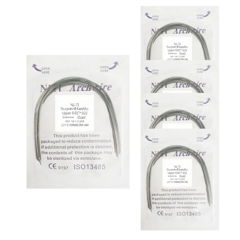 Super Elastic NITI Archwire 10Pcs/ Pack Orthodontic Wire Lower Upper 012 014 016 018 020