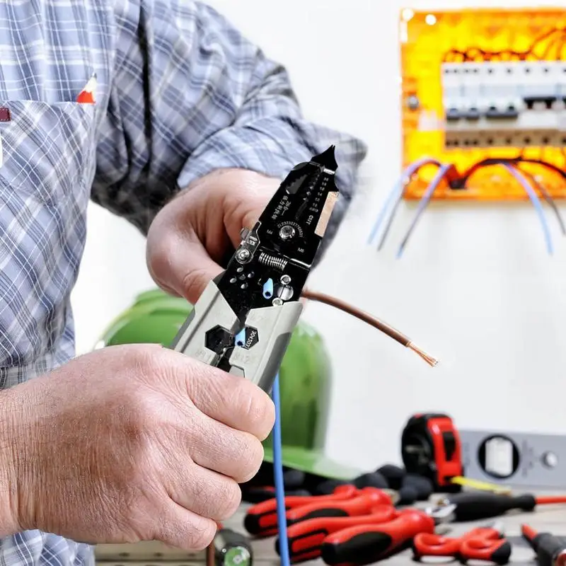 Szczypce do przewodów elektrycznych Wielofunkcyjne ręczne szczypce do ściągania izolacji Szczypce elektryczne ze stali węglowej dla elektryków domowych i