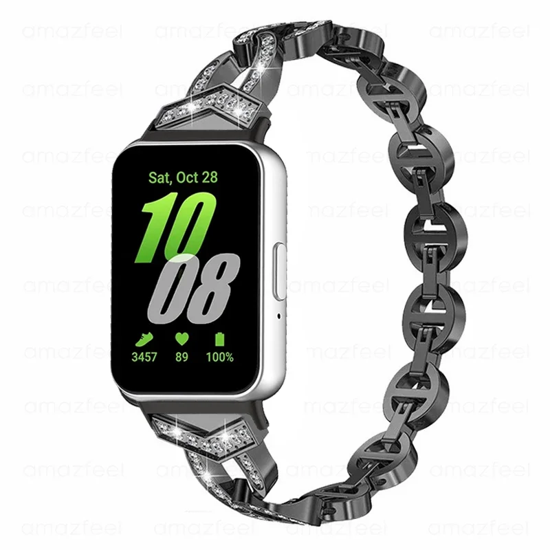 Diamond link Bracelet for Samsung Galaxy Fit 3 Metal Strap for Galaxy Fit 3 Smart Watch Band for samsung galaxy fit 3 Wristband