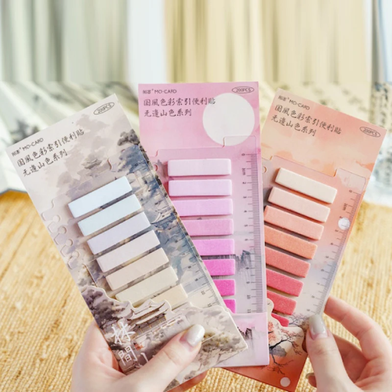 200Pc Index Tabs Self Adhesive Page Markers Transparent Waterproof Sticky Notes Classify Files Flags Posted Planner Stickers