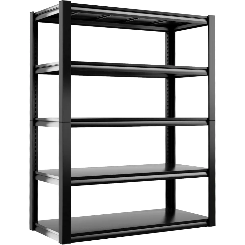 

2500LBS Garage Shelving 72" H Storage Shelves 39.8" W Metal Shelving Adjustable Garage Storage Shelves 5 Tier Heavy Duty Shelf