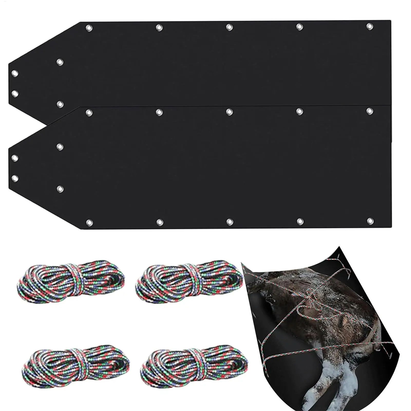 زلاجات سحب غزال شديدة التحمل ومراكز ألعاب متعددة الأغراض - زلاجات فائدة للصيد وصيد الأسماك على الجليد ونقل الحطب والعتاد #1