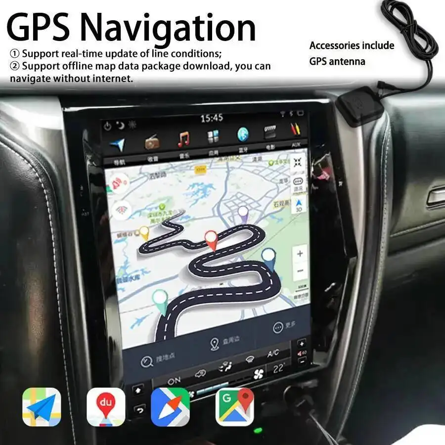 Android 14 GPS Navigation Carplay Radio For TOYOTA Fortuner HILUX Revo 2016 2017 2018 2019 2020 2021 2022 Player DSP Bluetooth