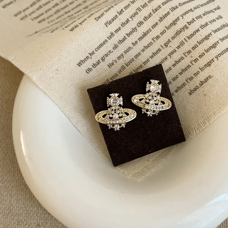 أقراط كوكب ثلاثية الأبعاد أنيقة وعصرية للنساء للتنقل متعددة الاستخدامات بتصميم كلاسيكي فاخر ومجوهرات للأذن #6