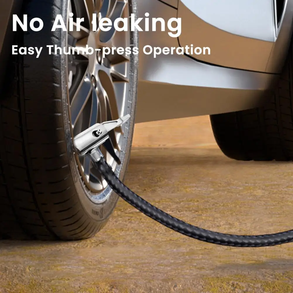 

90 Degree Locking Air Pump Connector Zinc Alloy Tire Inflator Hose Adapter Air Pump Adapter for Cars Motorcycles Bicycles