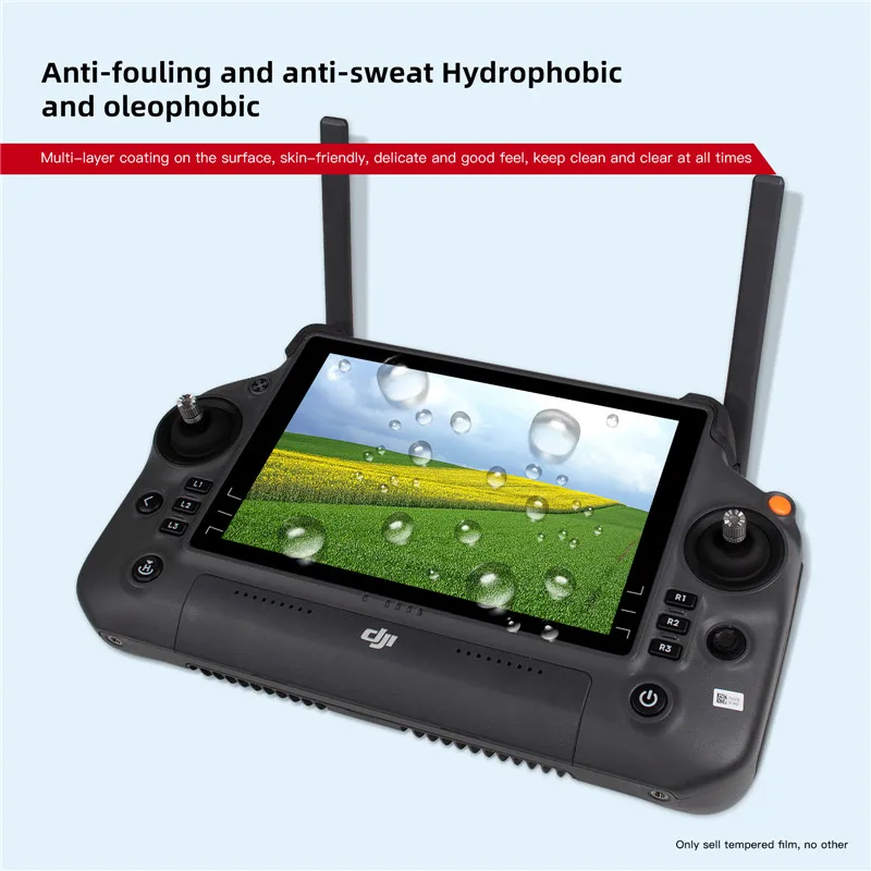 Pantalla de control remoto para Dron DJI RC Plus, cristal templado 9H, accesorio de cubierta de película HD, antiarañazos, para DJI T40/T30/T20P/M30/M30T