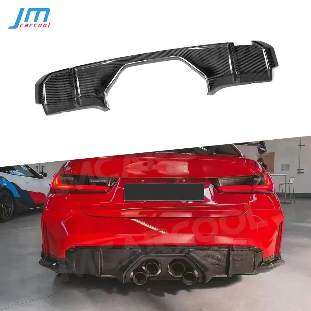 

Dry Carbon Fiber Rear Bumper Lip Spoiler Diffuser Body kits for BMW 34 Series G80 G82 G83 M3M4 2021 UP MP Style Fiber Glass FRP