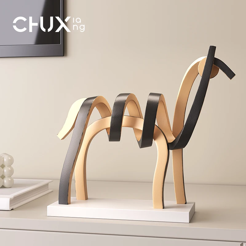 

Modern simple sculpture horse ornament art and crafts living room entrance study home decoration