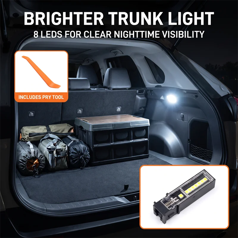 1 Stück LED-Kofferraumbeleuchtung für Toyota RAV4 2026 Weiße LED-Kofferraumleuchte Gepäckraumbeleuchtung Ersatz Auto-Zubehör – Detail 10