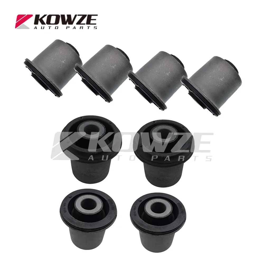 A Set Front Suspension Arm Upper Lower Bushings for Mitsubishi Pajero Montero V73 V75 V77 V78 MR510420 MR510417 MR519398