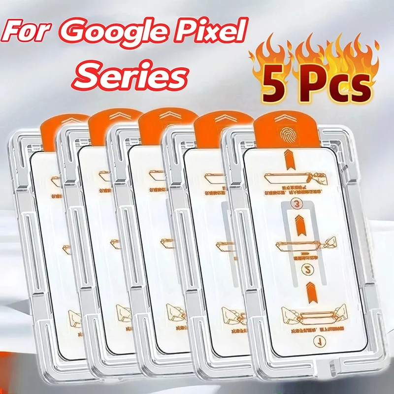 

For Google Pixel 6a 7 7a 8 8a 9 9a 10 Pro XL Screen Protector Oleophobic Coating Dust Free Easy Installation Tempered Glass