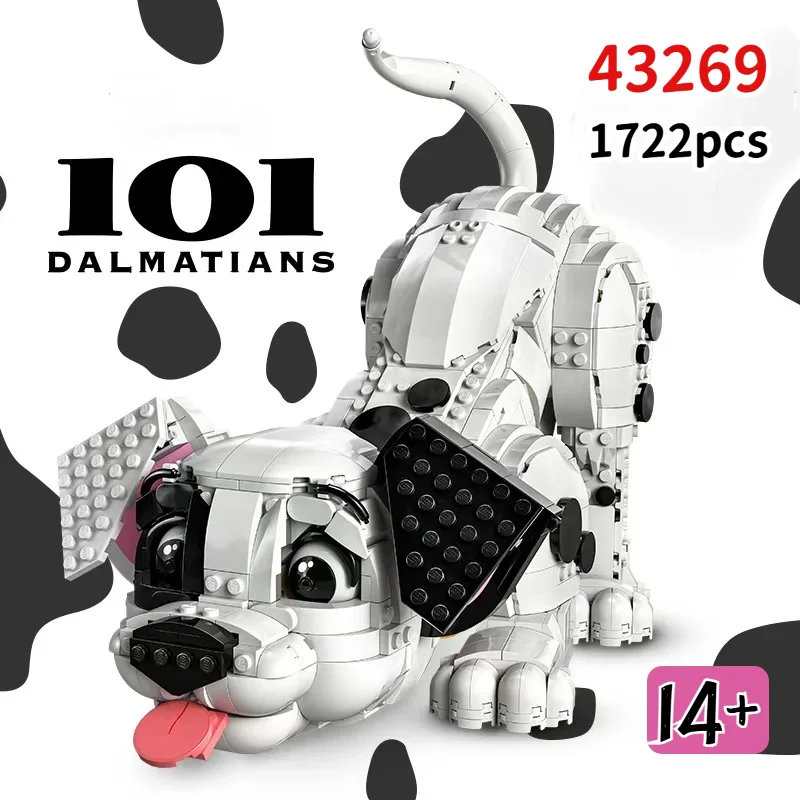

2025 MINISO 43269 Cartoon Cute 101 Dalmatian Puppy Model Building Blocks DIY Creative Assembly Kids Educational Toys Gifts