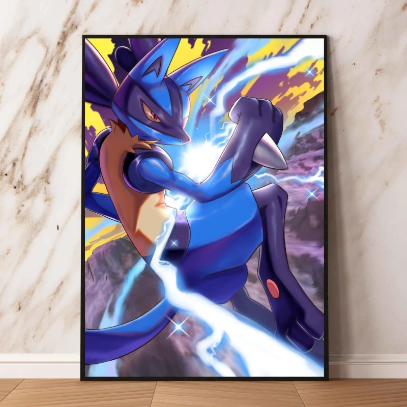 Print On Canvas Pokemon Zeraora Modern Living Room Poster Toys Birthday Gifts Kid Action Figures Cartoon Character Picture