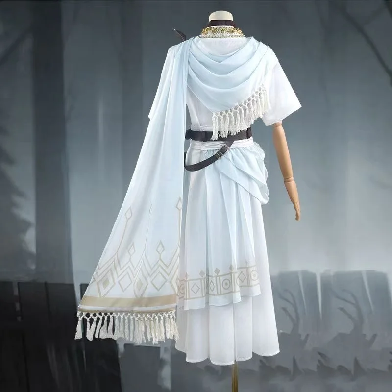 Game Identity V Eli Clark Seer The pure white prophet under the truth cosplay suit Halloween Party Event COS Christmas Gift