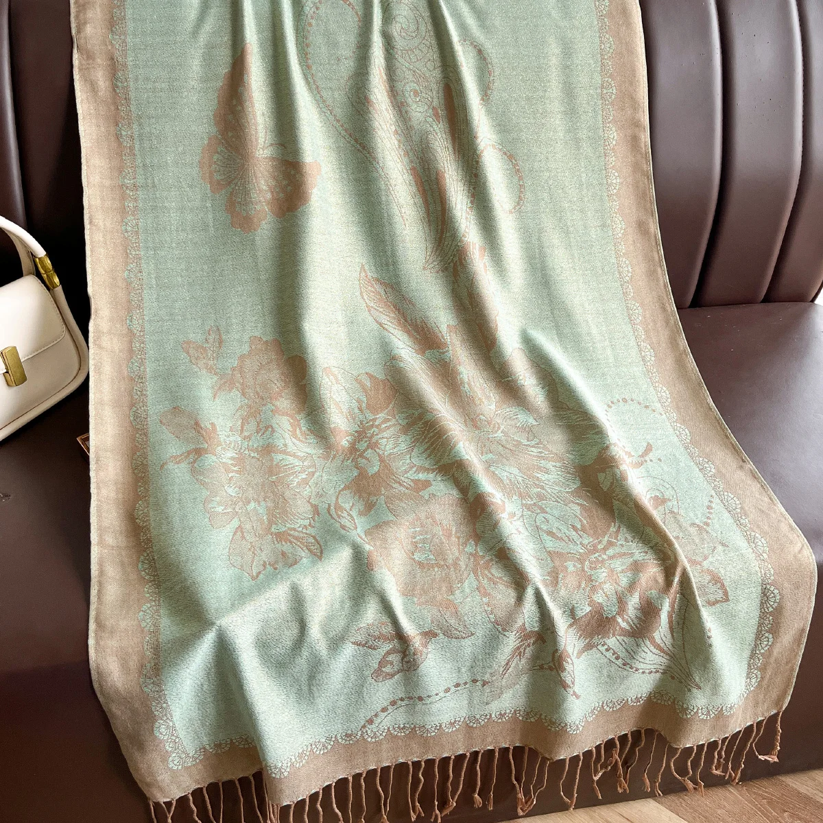 

Luxury Brand Autumn Cashmere Pashmina Shawl Lady Wrap Warm Winter Scarves Design Print Female Foulard Hijab Stoles Scarf 2025