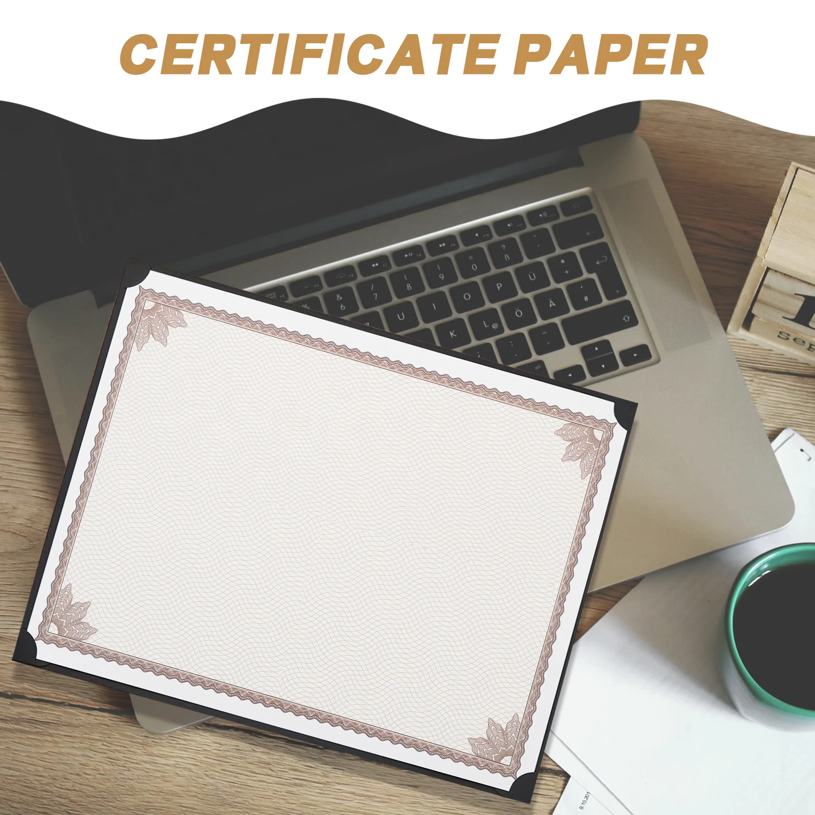 

10pcs Honor Certificate Paper A4 Size Printable Writable Blank Diploma Smooth Edge Long Lasting Storage Convenient