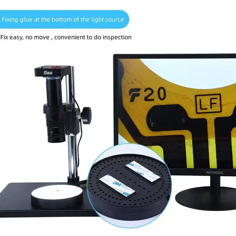 Microscope Bottom LED Light for Stereo Digital Binocular Microscope Adjustable Brightness Bottom Supplementary Light Source Lamp