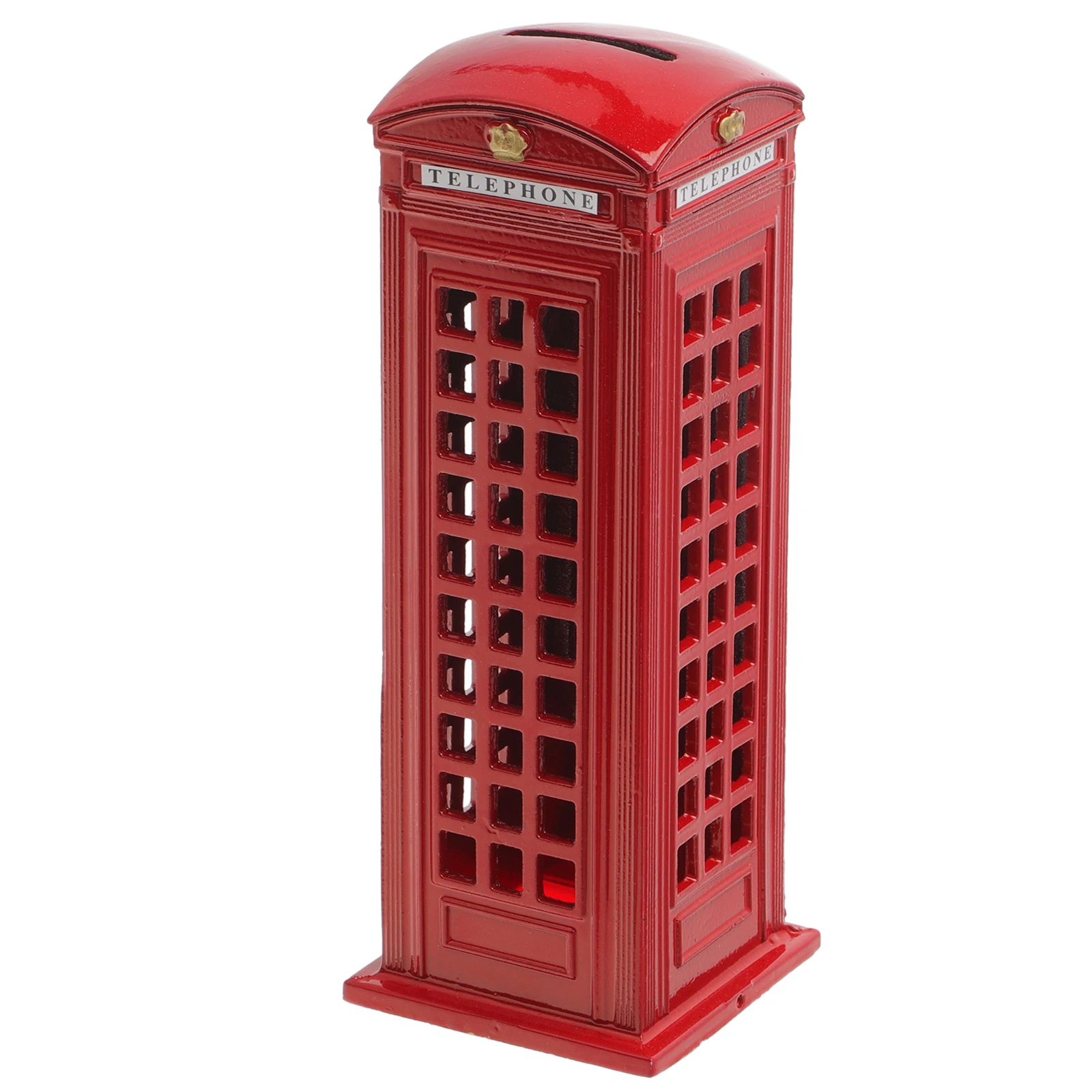 

Vintage Telephone Booth Mailbox Adornment Vintage Piggy Bank Box Coin Money Safe Box Ornaments For Kids Gifts Room Desktop Decor