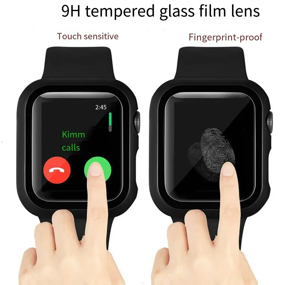 Tempered Glass And Cover Kit/set For-Apple Watch Case Accessories 40mm Screen Protector For-Apple Watch 4.5*4.5*2cm