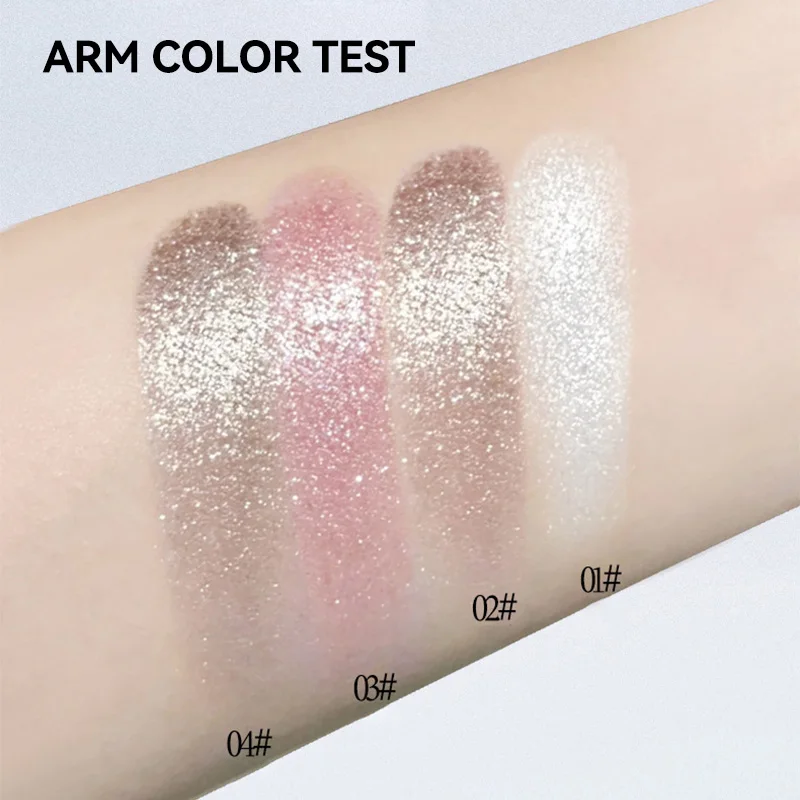 QXQY multi-use powder, pearl fine flash monochrome blush, natural color, delicate high gloss eye makeup, lasting makeup