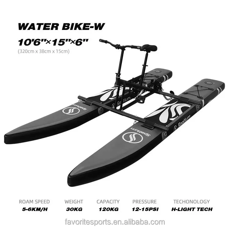 2023 New Arrival Inflatable Water Bike Pedal Boats Floating Bicycle for Sale