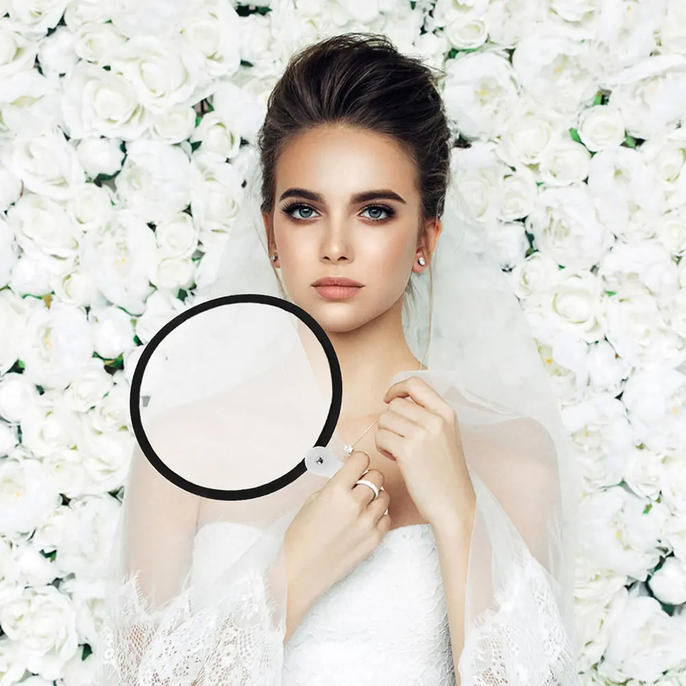 

6Pcs Foldable Round Fans Compact Portable Handheld Fan Cooling Use for Travel Weddings Festivals Outdoor Office Home Use