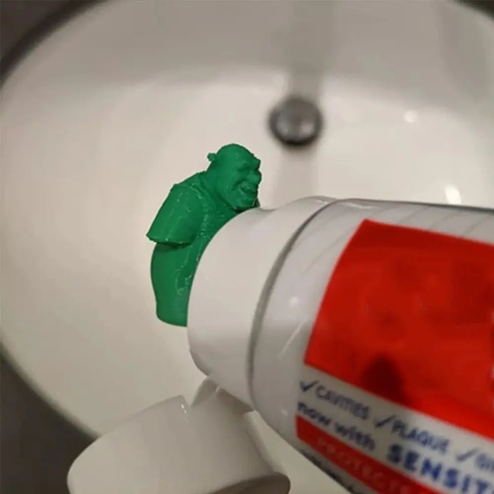 Creative Funny Bathroom Supplies Shrek Pooping Toothpaste Topper Toothpaste Hat Toothpaste Dispenser Toothpaste Cap Gift