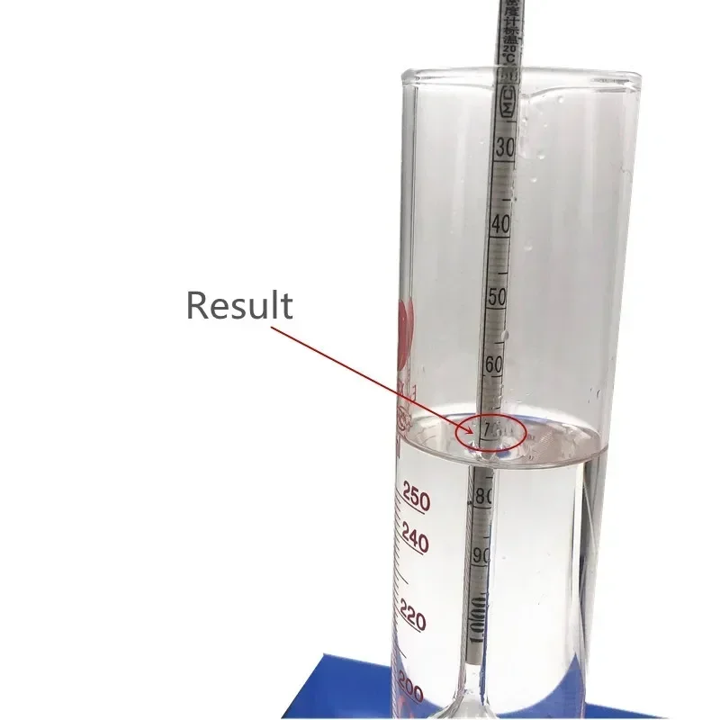 Baume (°Bé) Density Meter Glass Float Gauge Densitometer 0.700-1.000 Liquid Specific Weight Meter 70-100 Length 250mm 6/PK