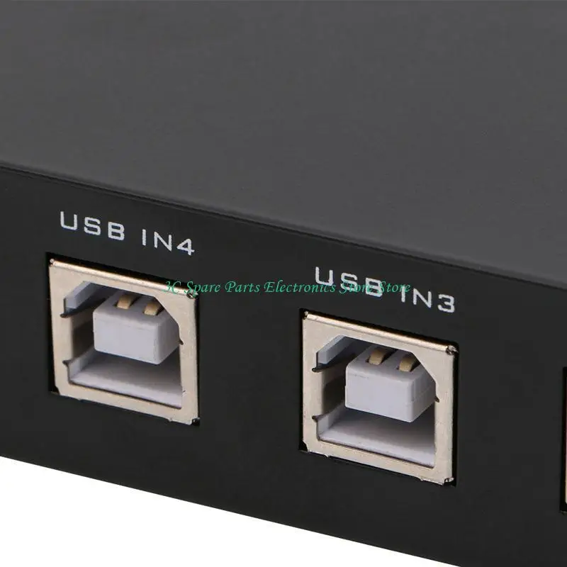 SZ USB 2.0 Manual Sharing Switch Printer Sharing Device 4 in 1 Out Switch Box