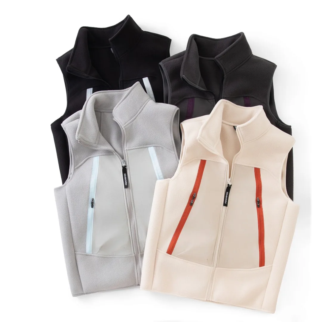 

Unisex Ultra-Soft Coral Fleece Vest for Autumn/Winter Outdoor - Versatile, Thickened & Warm