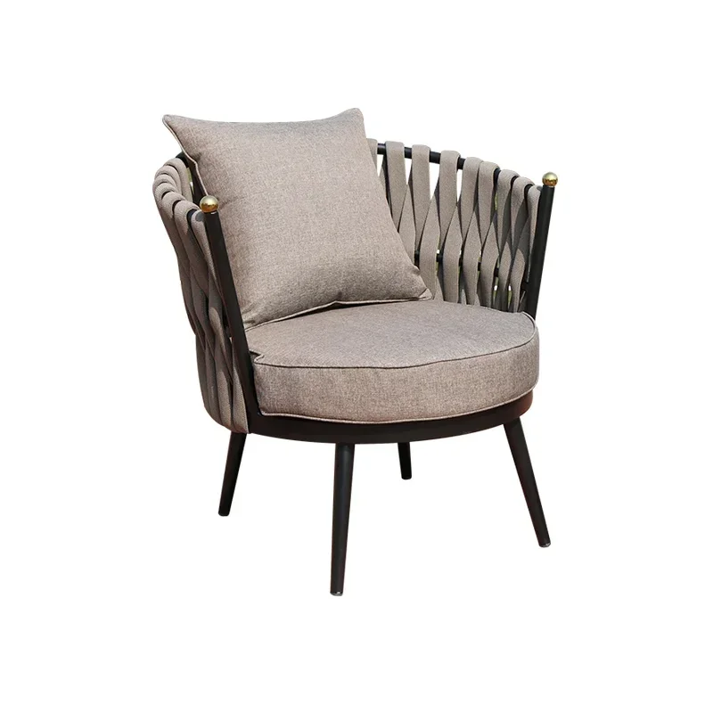 

Courtyard Sofa Combination Rattan Furniture Garden Villa Living Room Coffee Table Balcony Small Tables and Chairs Outdoor