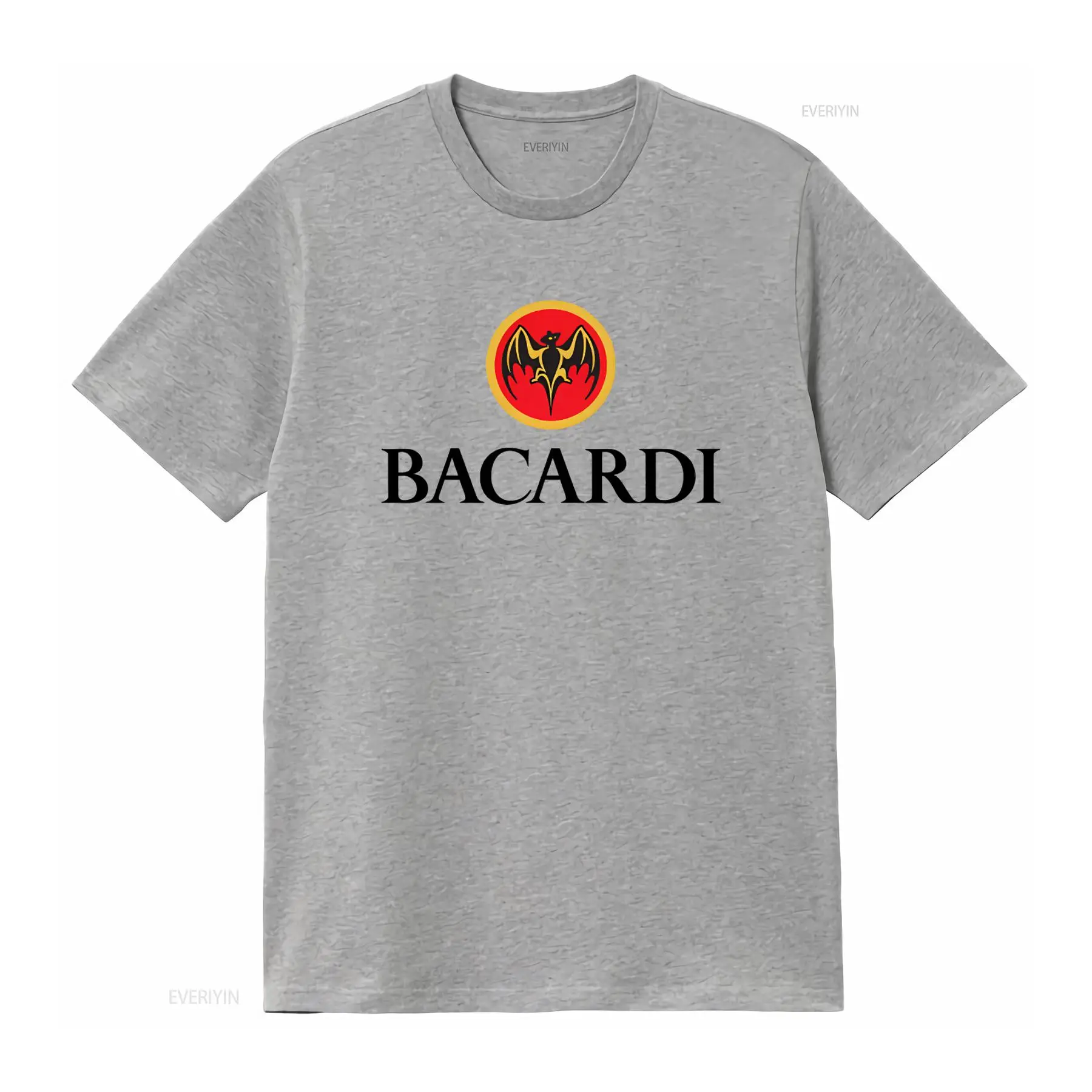 Bacardi Rum Logo Wit T-shirt Snelle verzending Hoge kwaliteit Stijlvol ontwerp vintage gewassen comfortabel unisex zacht homme mode