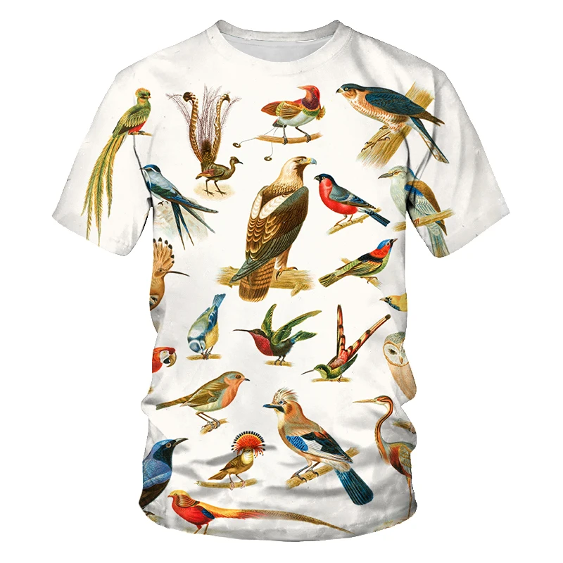 New Summer Tide The Eagle Picture Men T-Shirts  Casual 3D Print Tees Hip Hop Personality Round Neck Short Sleeve Quick-Dry Tops