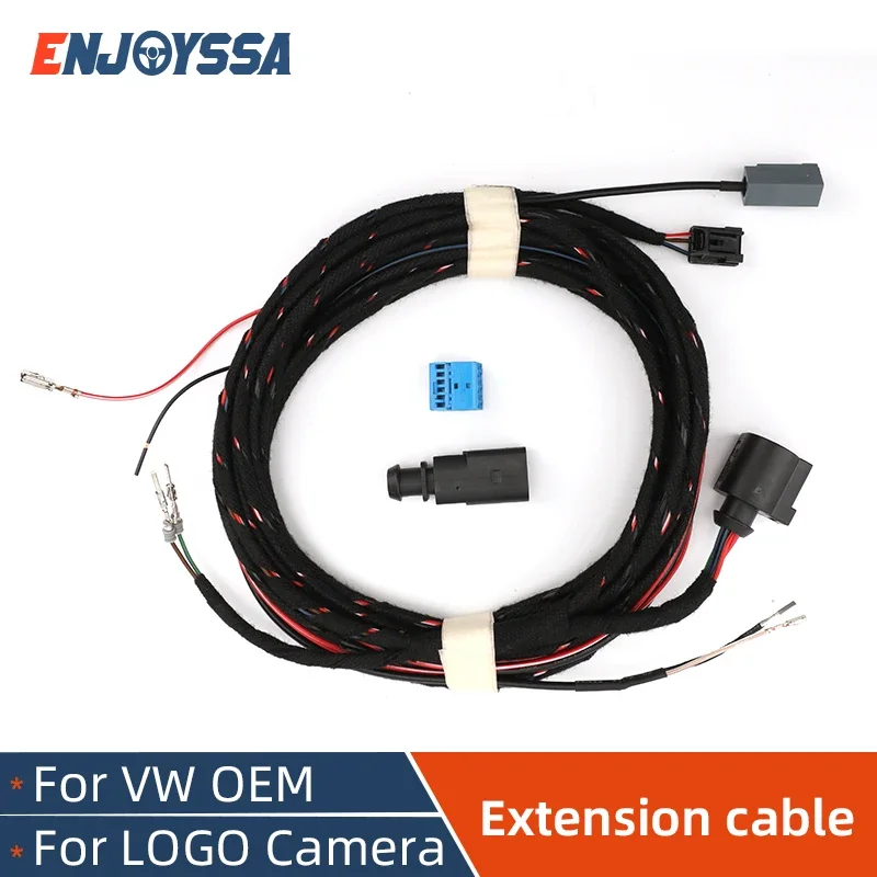 Rear View Logo Camera Cable  For VW Golf 7 MK7 Passat B8 T-ROC RVC Reversing Flip Camera Connector Wiring Harness Static Track