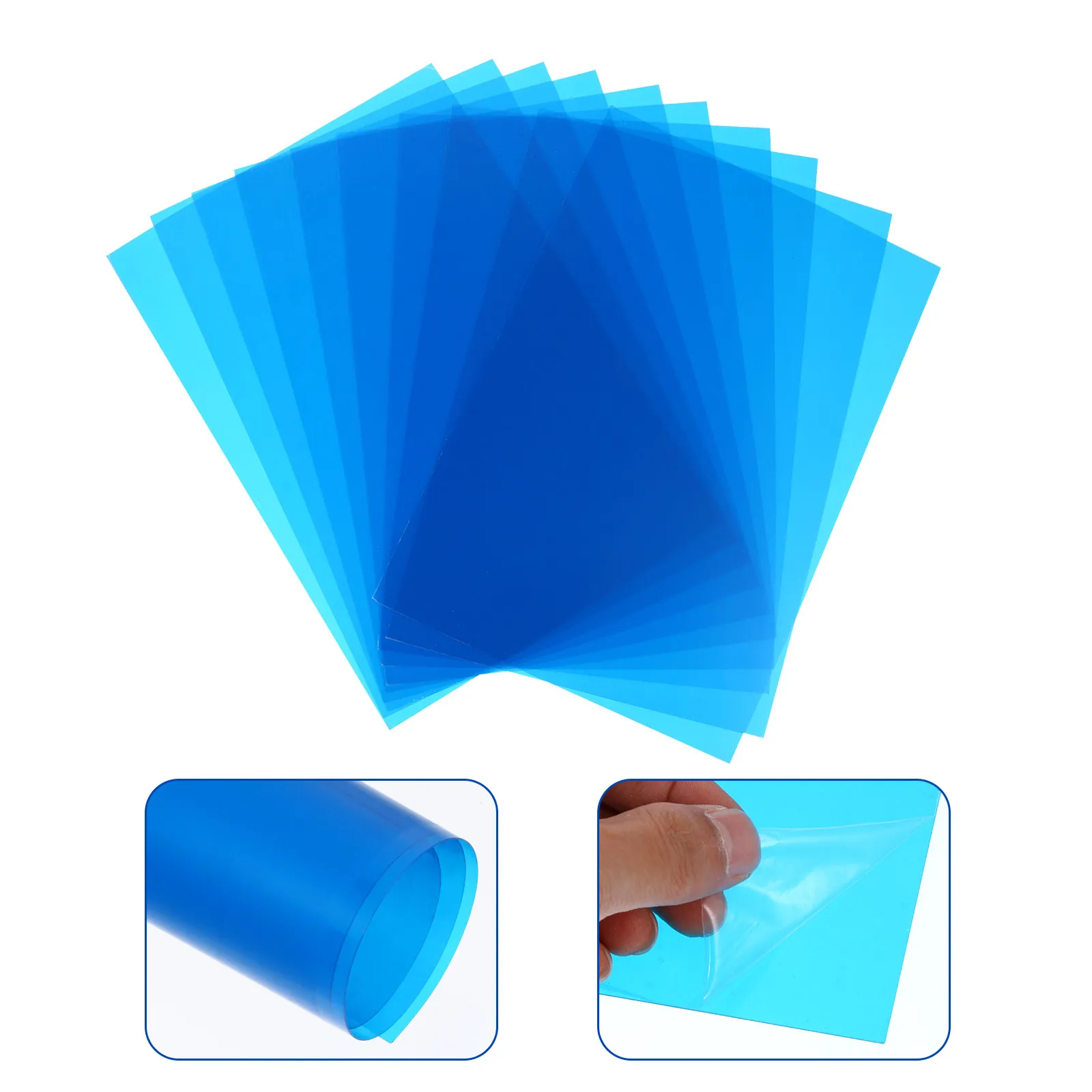 

10 шт. синих цветных фильтров-листов: высококачественные гелевые фильтры с низкими потерями света для фото- и видеосъемки, смешивания цветов