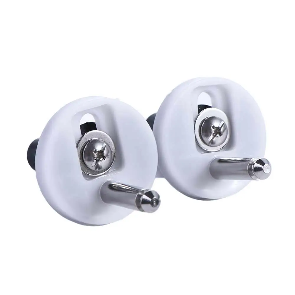 Soft Toilet Seat Hinges Release Quick Replacement Toilet Seats Top Fix Hinge Mountings Stainless Steel for 2pcs