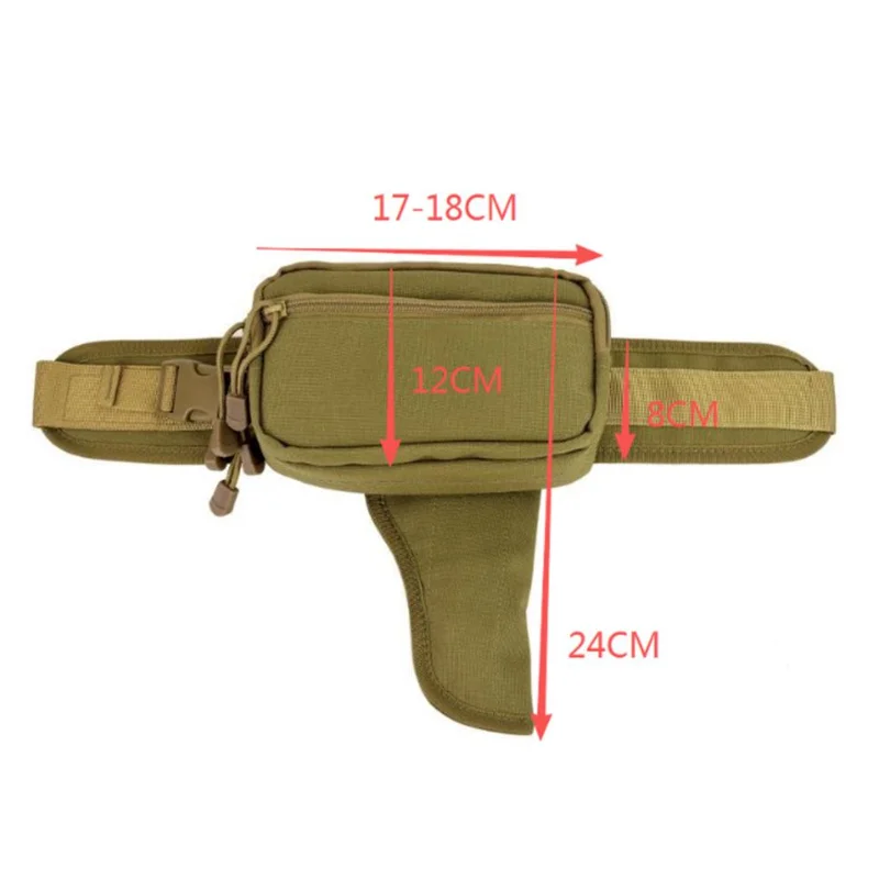 Oxford-Stoff Wasserdichte Herren-Gürteltasche Outdoor Taktische Tasche Verstellbare Taktische Gürteltasche für Jagd Camping Laufen Reiten – Detail 12