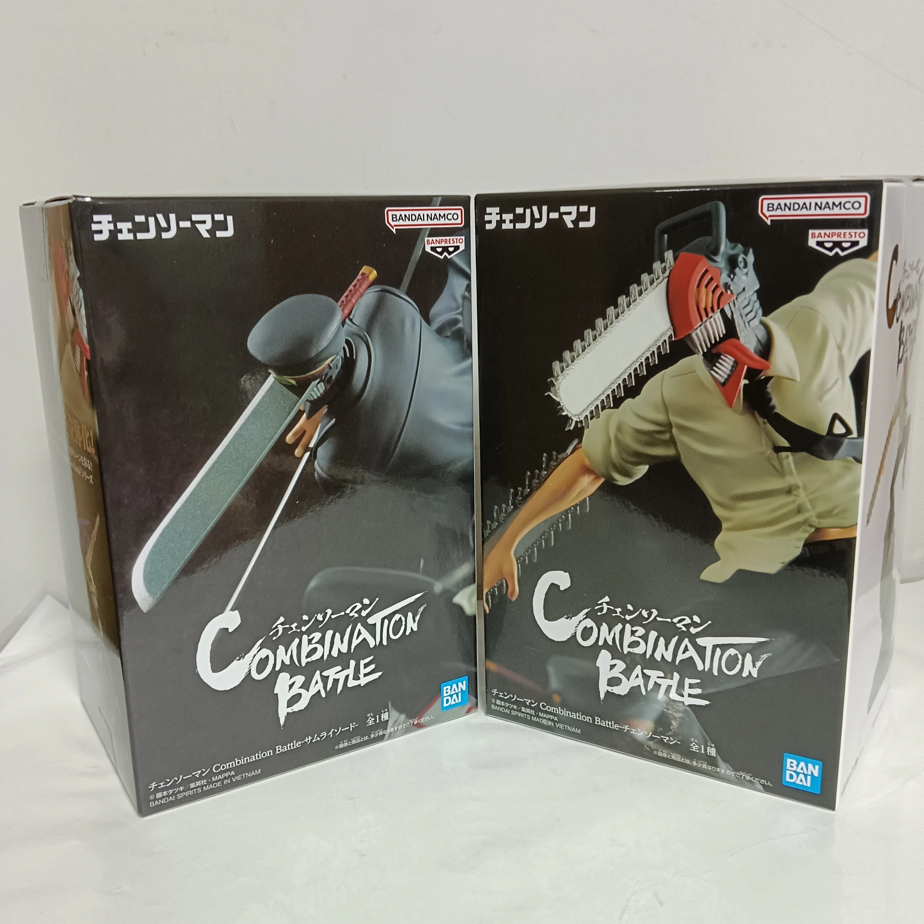 BANDAI Chainsaw Man Anime Chainsaw Man & Kantana Man Combination Battle Action Figures Model Figurka Oryginalne zabawki Figuarts