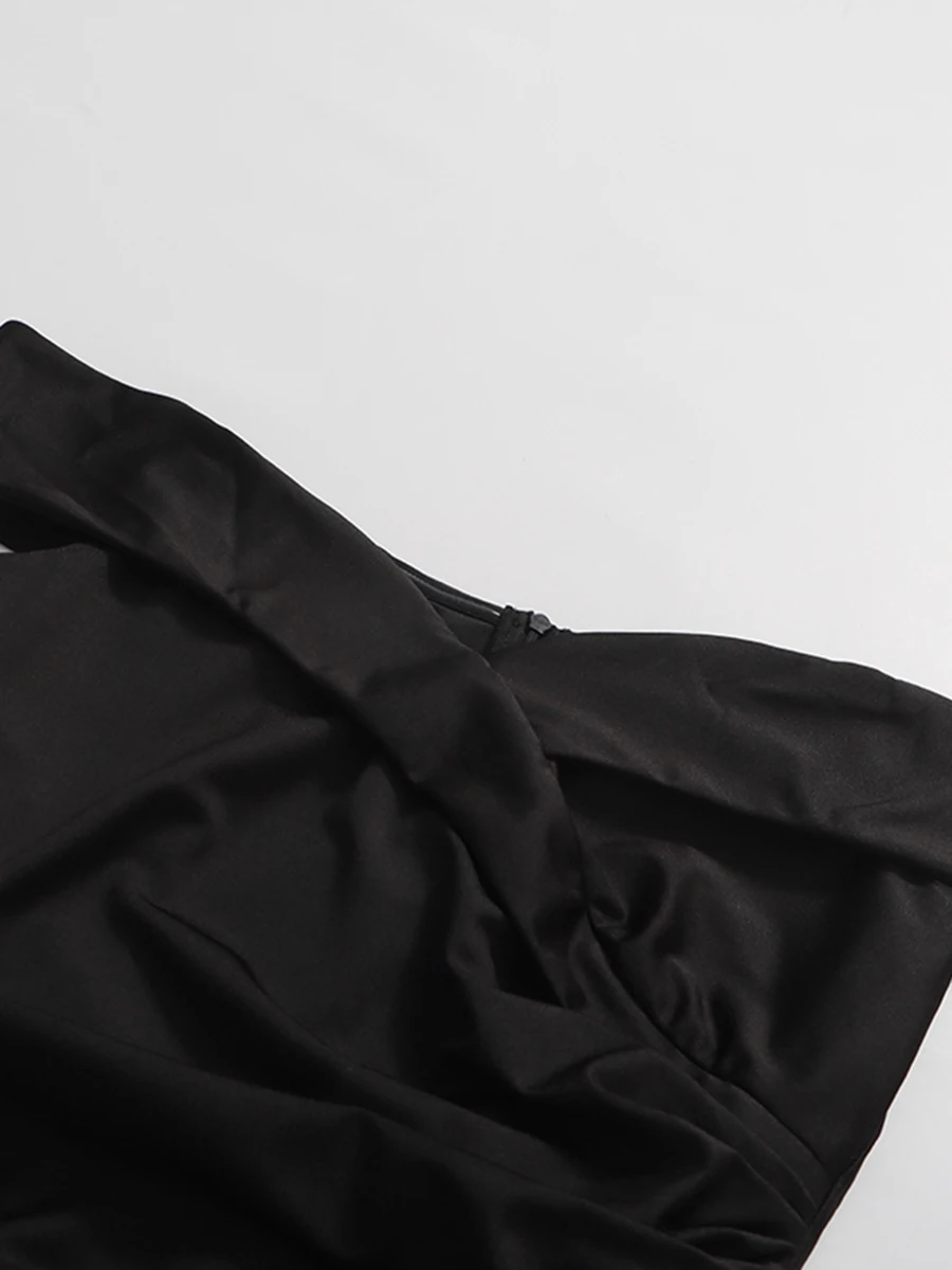 CHICEVER Solide Verstärktes Falten Intellektuelles Kleid Weibliche Slash Neck Ärmel Abnehmen Elegante Luxus frauen Kleider Mode Neue
