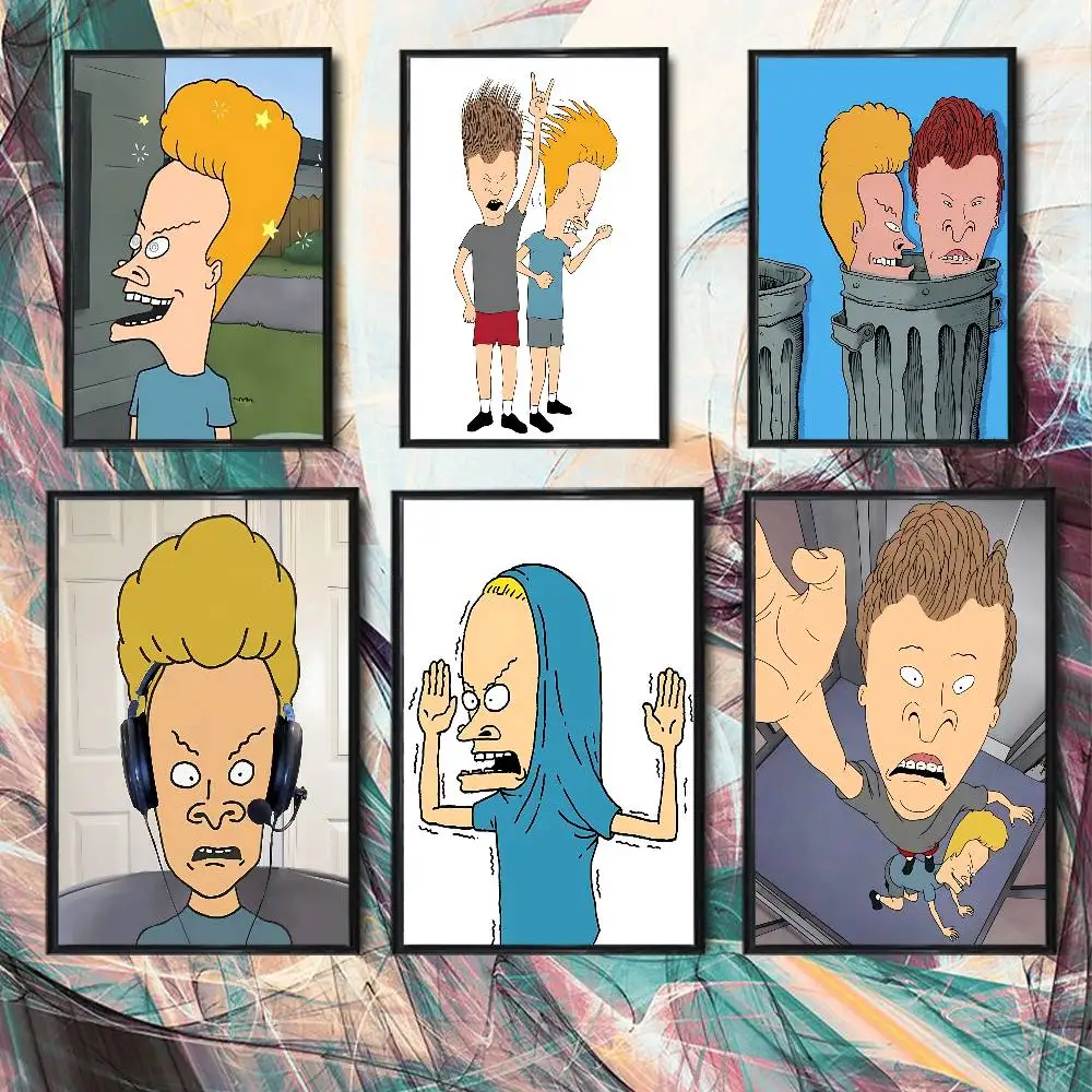 Split personality Beavis Butt Head Poster Poster Paper Print Home Living Room Bedroom Entrance Bar Cafe Art Painting Decoration