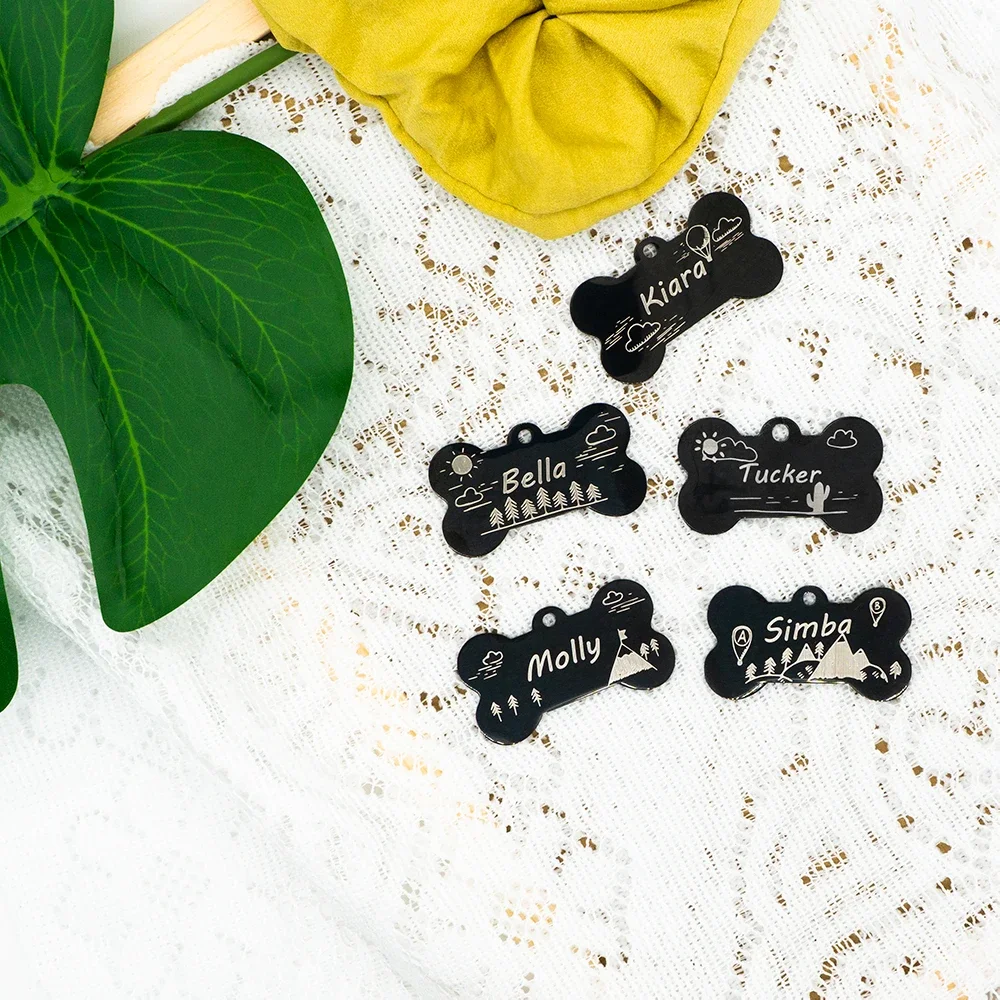 Original Dog Tag Cool Special Design Tags for Dogs Puppies Anti-lost Pet Address Nameplate Supplies Pet Products Accessories